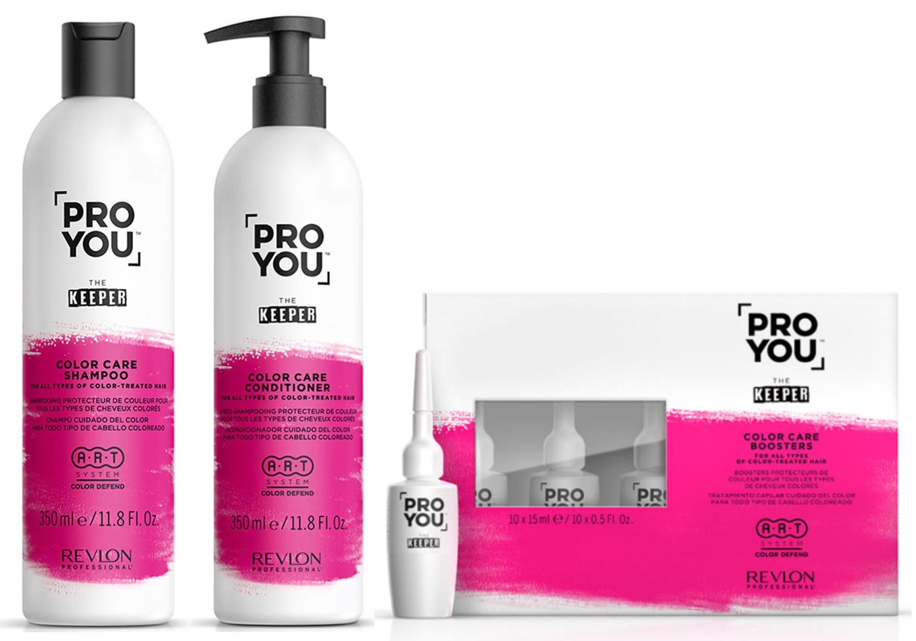 Shampoo+ Acondicionador+ Ampolla Cabello Teñido The Keeper Proyou Revlon
